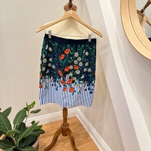 Anthropologie Floral Print Skirt - Multicolor